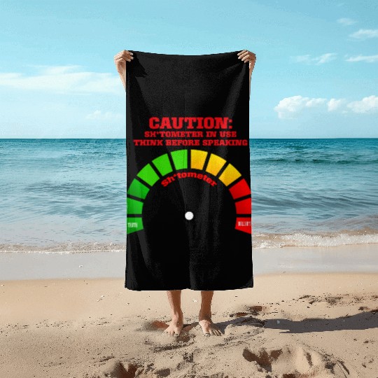 SHIT*METER in use! Beach Towels
