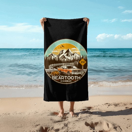 Beartooth Highway US 212 Beach Towels