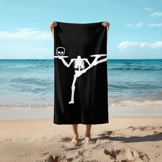 Dancing Skeleton Street Dancer Gift Beach Towels