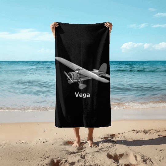 Vega Aircraft Beach Towels