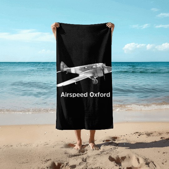 Airspeed Oxford Training aircraft Beach Towels