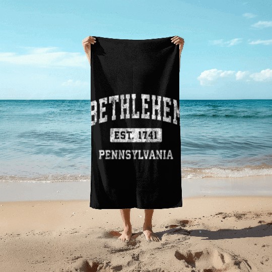 Bethlehem Pennsylvania Pa Established Sports Beach Towels