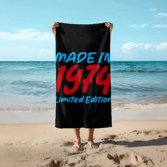 1970s Retro Color Block Beach Towels Design 1974