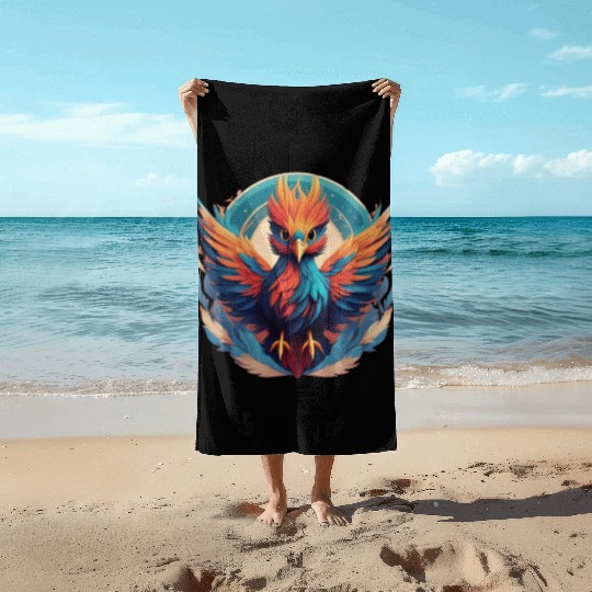 majestic phoenix cute outfits Beach Towels