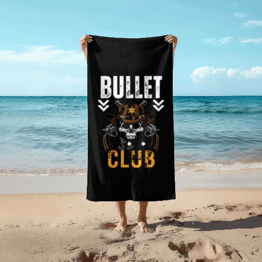 Skeleton Arsenal Bullet Club Commando Beach Towels Beach Towels