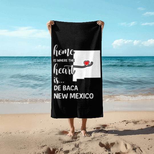 De Baca County New Mexico Is Where My Heart Is Beach Towels