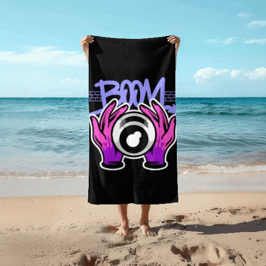 Quirky Quips: Cartoon Comedy Couture Beach Towels