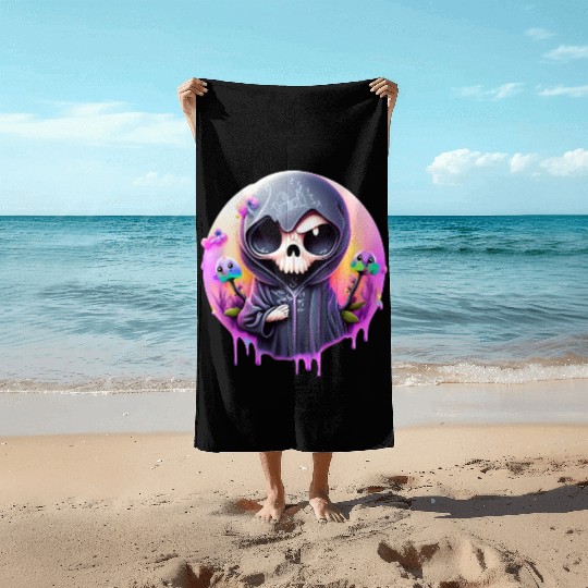 Grim Reaper Beach Towels