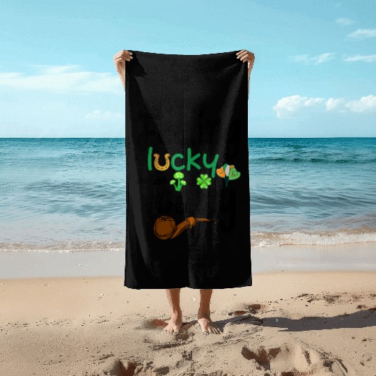 Feeling Lucky today Beach Towels