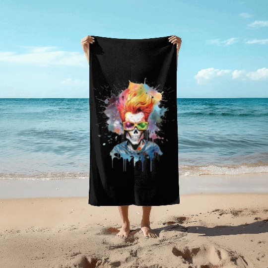 Skull N' Bones Beach Towels