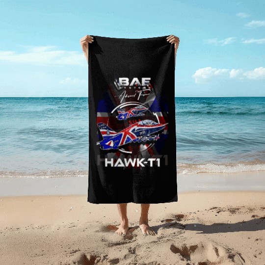 BAE Systems Hawk-T1 RAF advanced trainer aircraft Beach Towels