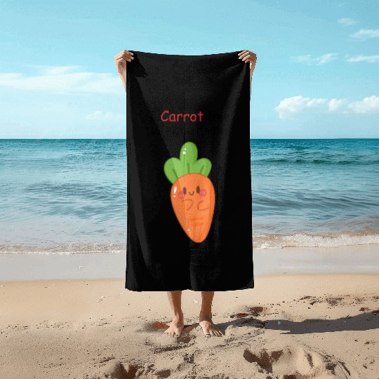 I carrot live without you | flirting, love pun Beach Towels