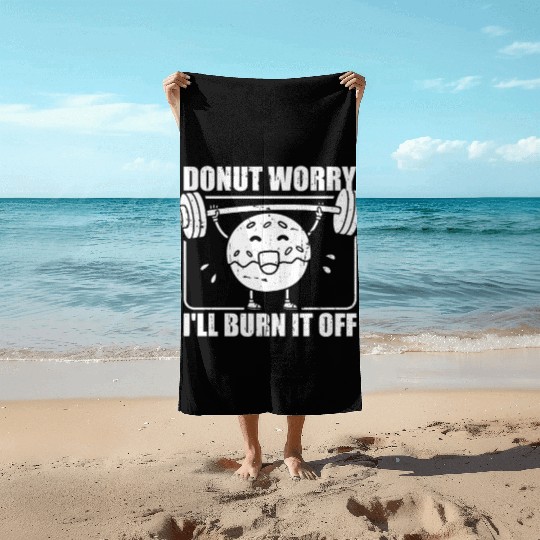 Fitness Donut Funny Donut Gym Beach Towels