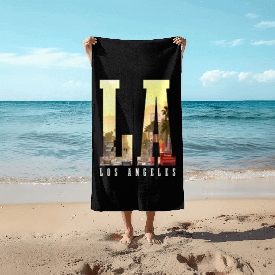Los Angeles California LA Gift Beach Towels