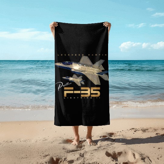 Lockheed Martin F-35 Lightning II Beach Towels