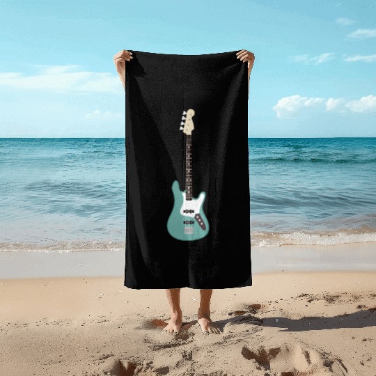 Seafoam Green Bass Beach Towels