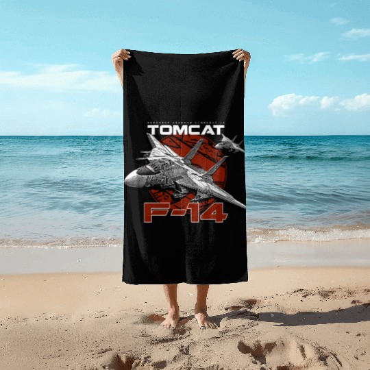 F-14 Tomcat Fighterjet Beach Towels