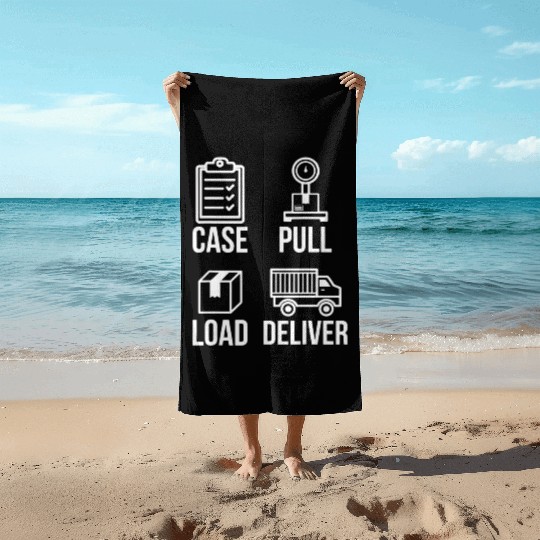 Ma lman Postal Worker Post Office Mail Carrier1 Beach Towels