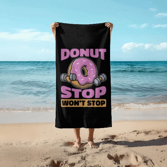 Fitness Donut Funny Donut Gym Beach Towels