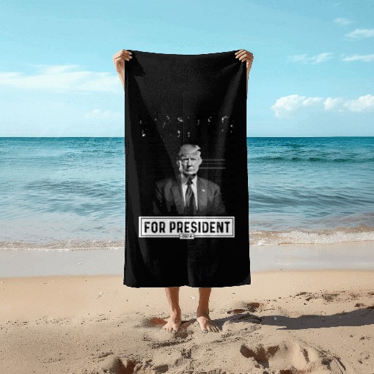 Donald Trump Wanted For US President 2024 Beach Towels