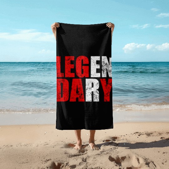 leg day gym funny workout bodybuilding Beach Towels