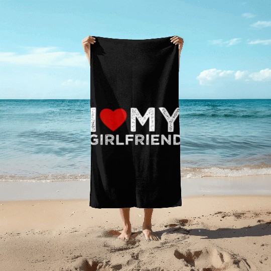 I Love My Friend I He My Friend I Love My Gf Beach Towels