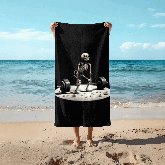 Funny Meme Exercise Weightlifter Weightlifting Beach Towels