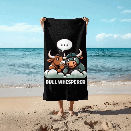 Rodeo Bull Riding Livestock Show Farmer Cattle Beach Towels
