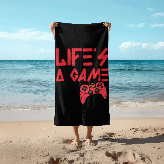 Life's a Game, Level Up Beach Towels