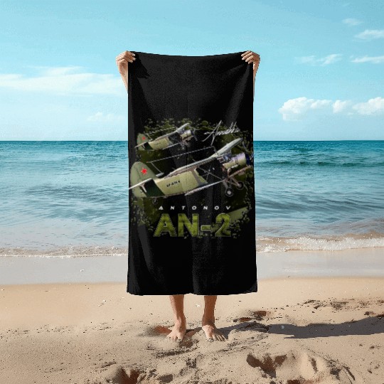 Antonov AN-2 Vintage Russian Aircraft Beach Towels