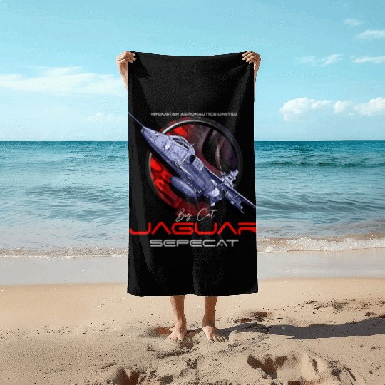 Sepecat Jaguar English French fighterjet Beach Towels