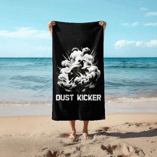 Rodeo Bull Riding Livestock Show Farmer Cattle Beach Towels
