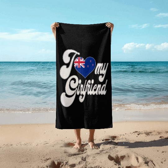 NZI Love My New Zealand Girlfriend Beach Towels