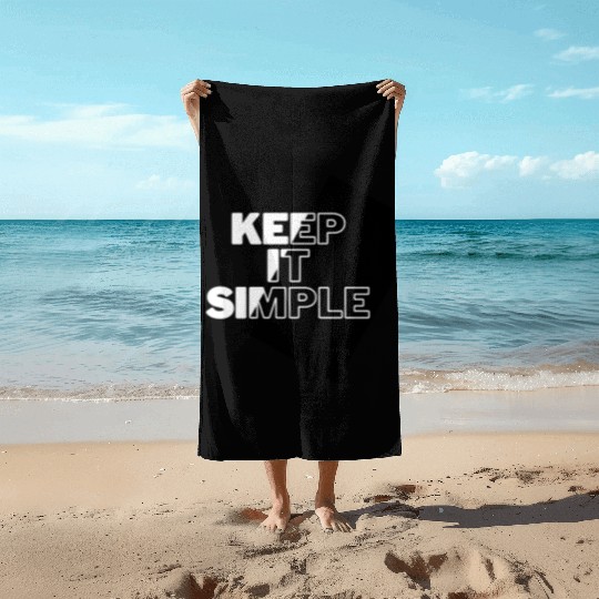 Simply Elegant: Keep It Simple Design Beach Towels