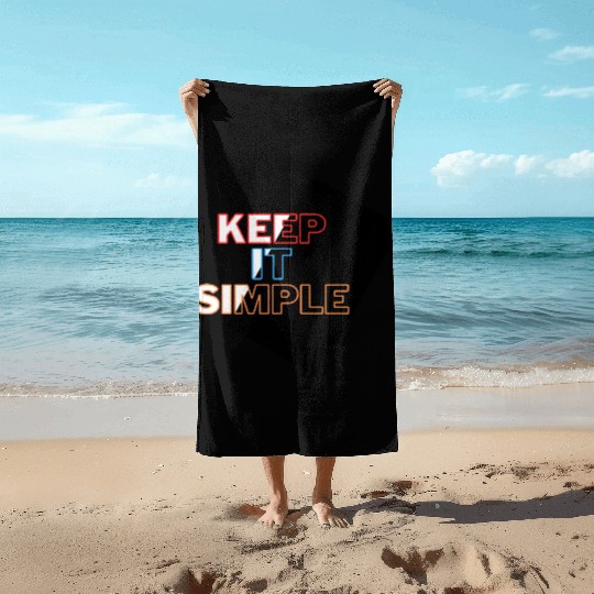 Minimalist Mastery: Keep It Simple Apparel Beach Towels