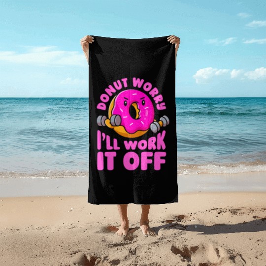 Fitness Donut Funny Donut Gym Beach Towels