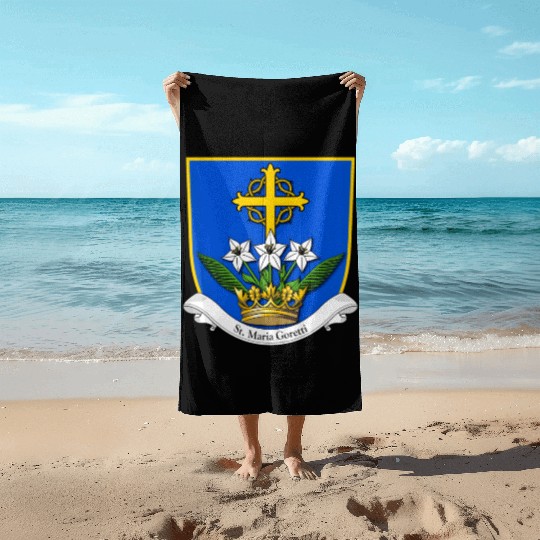 St Maria Goretti Lily Saints Catholic Purity Beach Towels