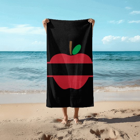 Teacher Monogram, teacher name Beach Towels