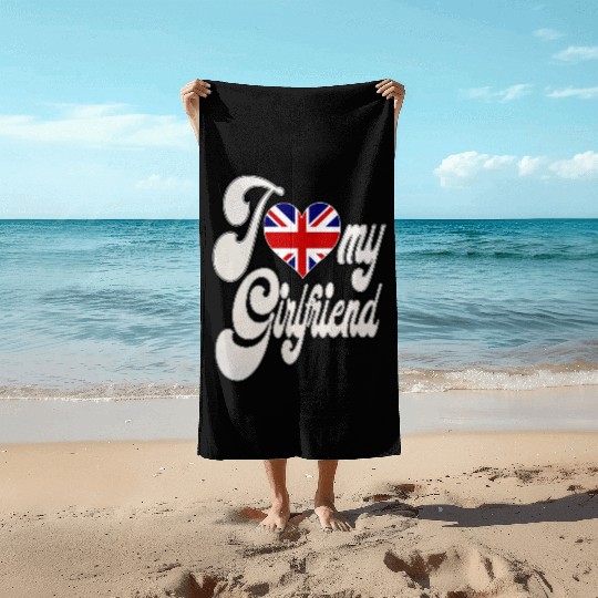 UKI Love My British Girlfriend Beach Towels