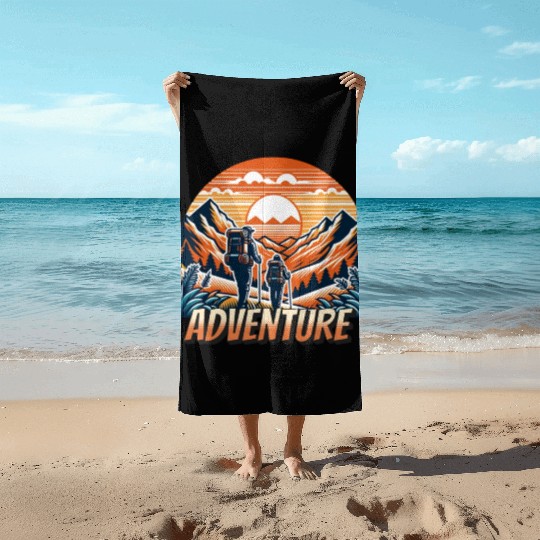 Hiking Outdoor Camping Adventure Beach Towels