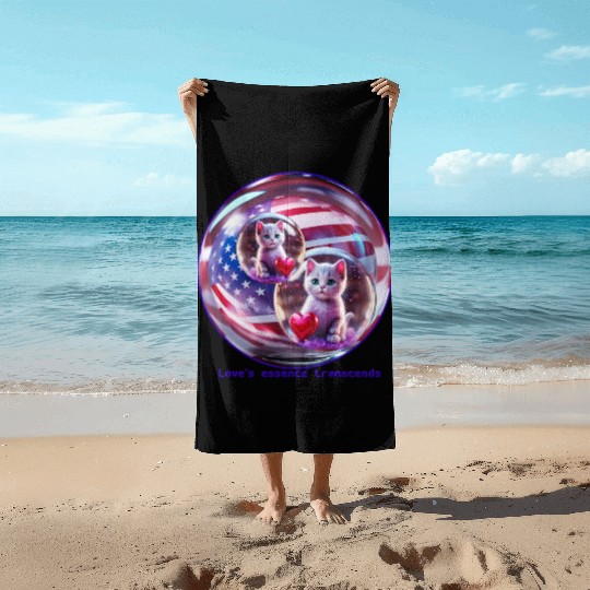 Valentine's Day Beach Towels