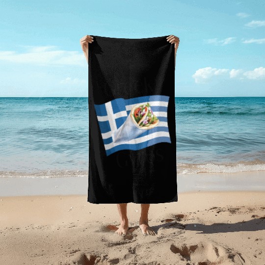 Greek Gyros Beach Towels