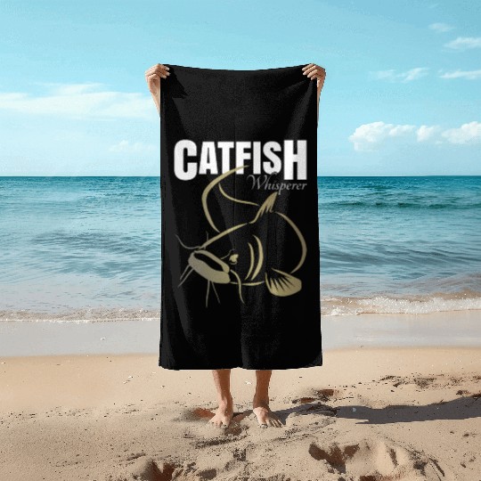 Channel Catfish Fishing Beach Towels