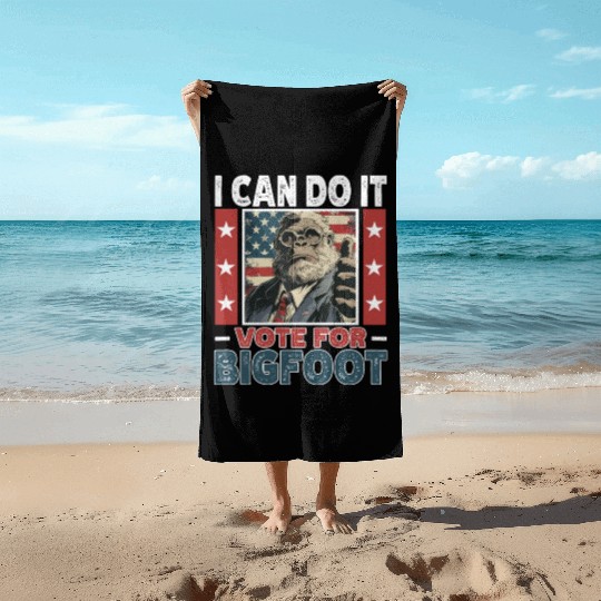 Presidential elections 2024 Bigfoot Beach Towels