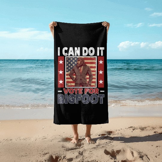 Presidential elections 2024 Bigfoot Beach Towels