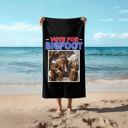 Presidential elections 2024 Bigfoot Beach Towels