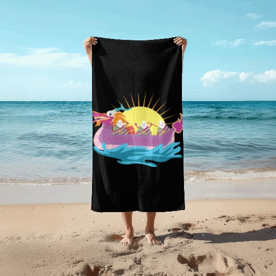 Chinese Dragon Boat Chinese Gift Beach Towels