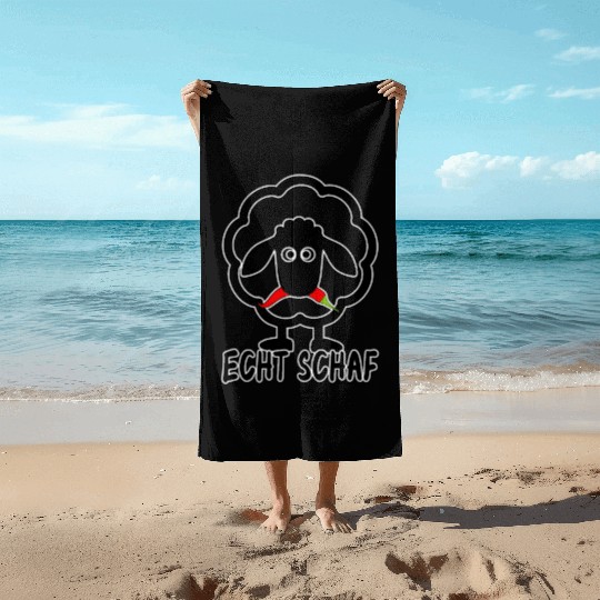 Sheep North German Lamb Shepherd Beach Towels