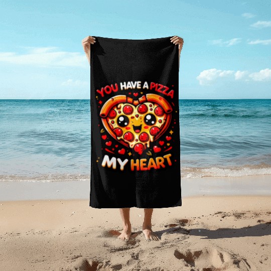 You Have a Pizza My Heart: Whimsical & Cheesy Beach Towels