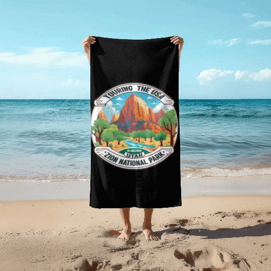 Touring The USA : Zion National Park Beach Towels